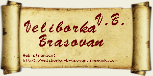 Veliborka Brašovan vizit kartica